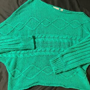Chic Teal Women's Knit Sweater